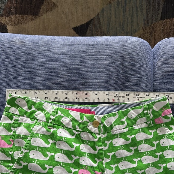 Macbeth Collection Green and White Shorts with Whale Print - Picture 6 of 6